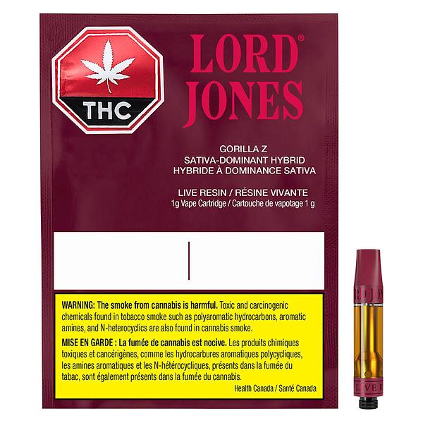 Lord Jones - Gorilla Z Pure Live Resin 510 Thread Cartridge image 4