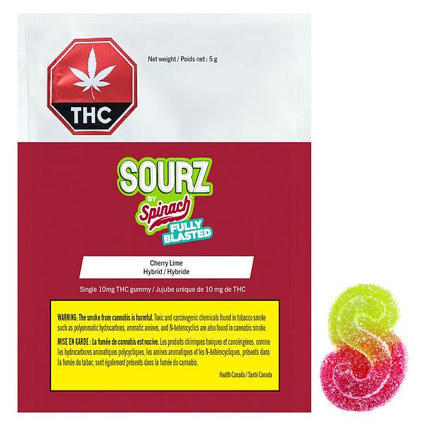 SOURZ by Spinach - Fully Blasted Cherry Lime Soft Chews image 4