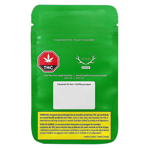 Wyld - Real Fruit Sour Apple Soft Chews image 2