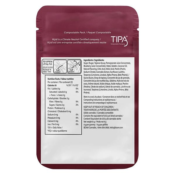 Wyld - Real Fruit Pomegranate Soft Chews 1:1 Thc:Cbd image 3