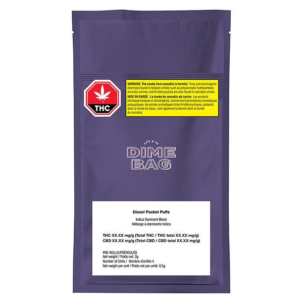 Dime Bag - Diesel Pocket Puffs Pre Roll image 2