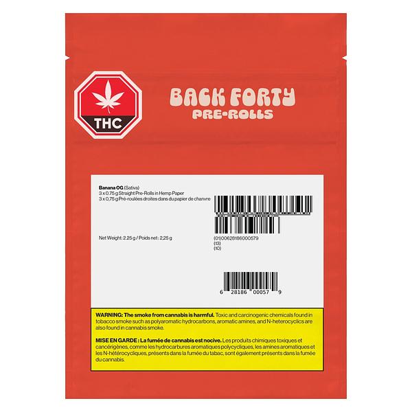 Back Forty - Banana Og Pre Roll image 4