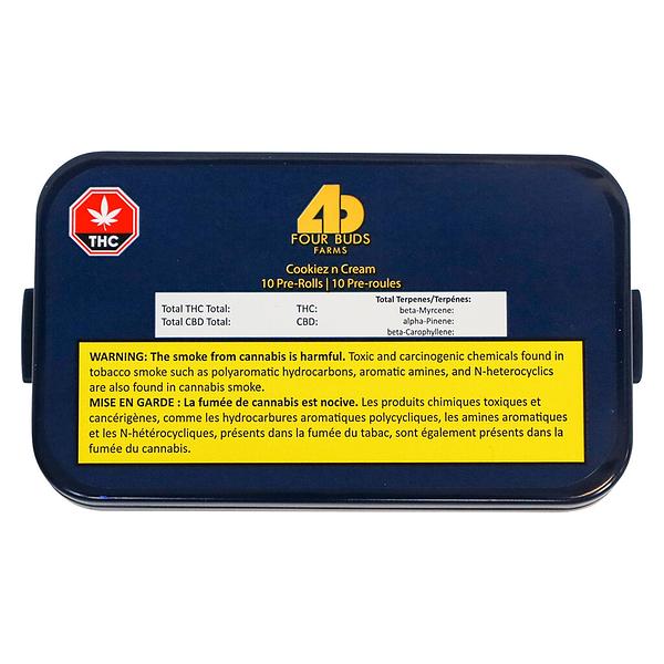 Four Buds Farms - Cookiez N Cream Pre Roll image 2