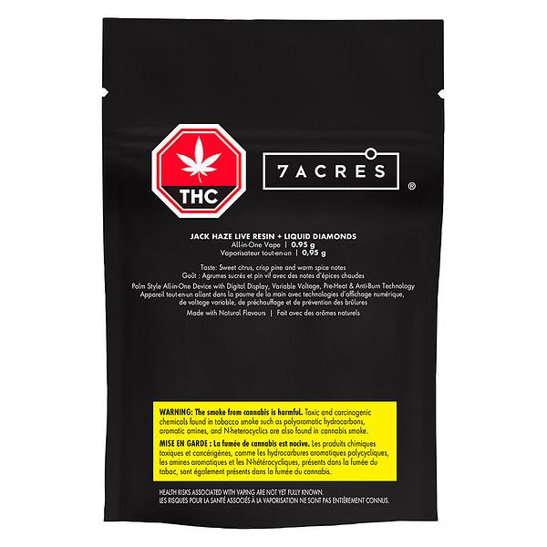 7ACRES - Jack Haze Live Resin+Liquid Diamonds AIO Vape image 2