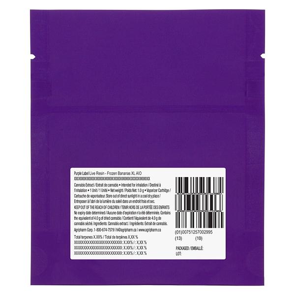 Purple Hills - Live Resin - Frozen Bananas XL AIO image 3
