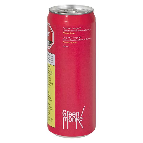 Green Monke - Mango Guava Sparkling Soda image 1