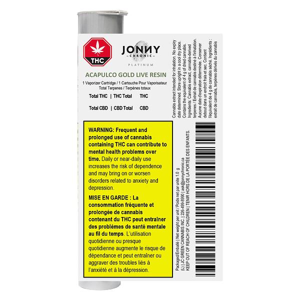 Jonny Chronic - Acapulco Gold 510 Thread Cartridge image 3