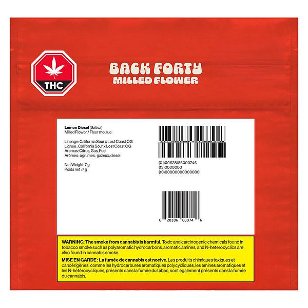 Back Forty - Lemon Diesel Milled Flower image 2