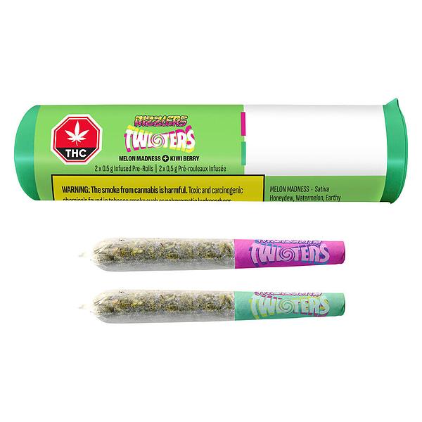 RIZZLERS - Twisters - Melon Madness & Kiwiberry Infused Pre Roll image 4