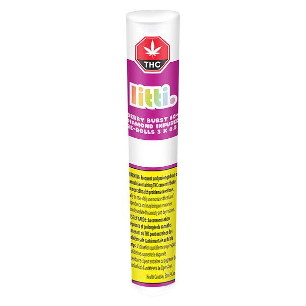 LITTI. - Berry Burst 60+ Diamond Infused Pre-Roll image 2