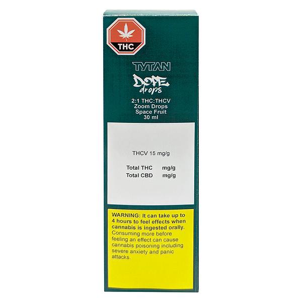 TYTAN Dope Drops - 2:1 THC:THCV Zoom Drops - Space Fruit image 2