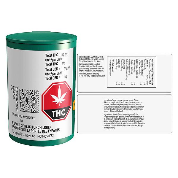 Emerald Hour - Live Rosin Gummies - Peach White Grape image 3