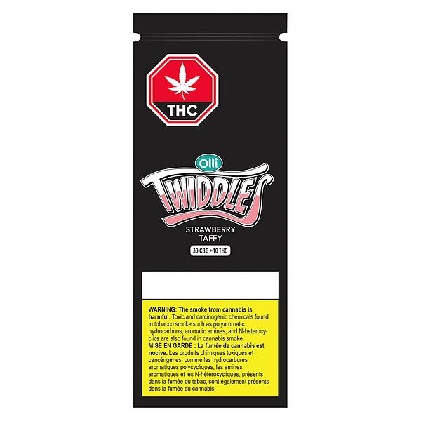 Twiddles - 3:1 original strawberry taffy CBG/THC image 2