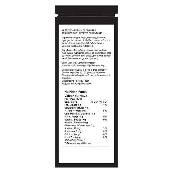 Twiddles - 3:1 original strawberry taffy CBG/THC image 3
