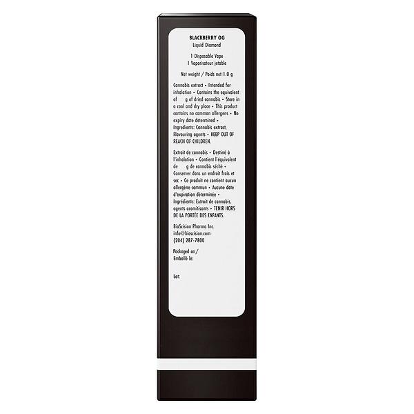 Dime Industries - Blackberry Og - Liquid Diamond Disposable Vape image 3