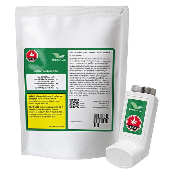 MediPharm Labs - Shake & Puff Rapid CBG:CBD Inhaler 5:10 image 4