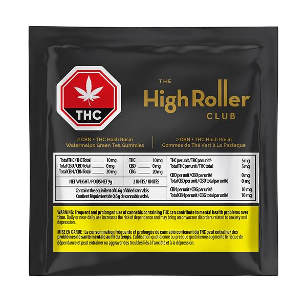 High Roller - High Roller CBN+THC Hash Rosin Watermelon Green Tea Gumm image 2
