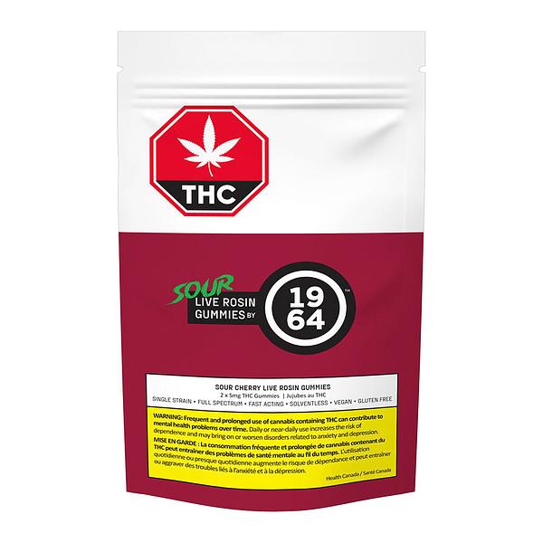 1964 - Sour Cherry Live Rosin Gummies image 2