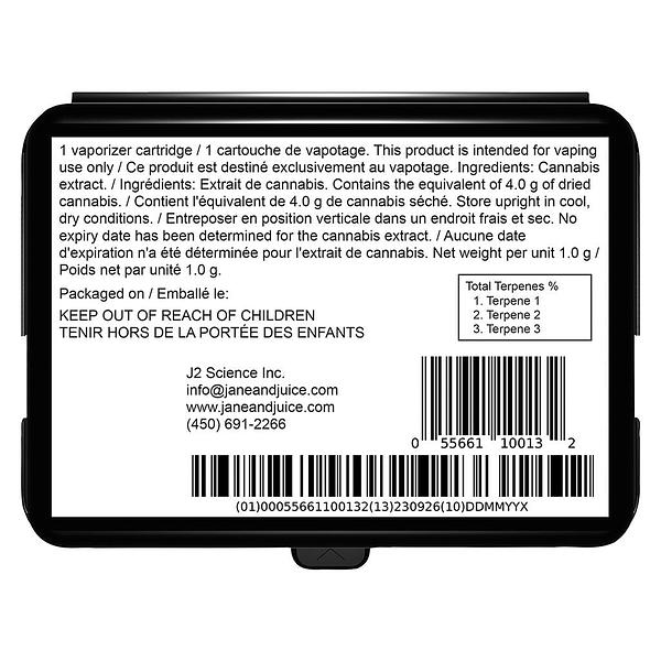 Jane & Juice - Diamond Juice 510 Thread Cartridge image 3