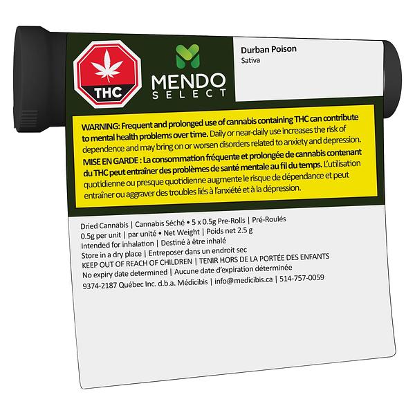 Mendo Select - Durban Poison Pre-Roll image 3