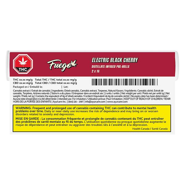 Fuego - Electric Black Cherry Distillate Infused Pre-Roll image 3