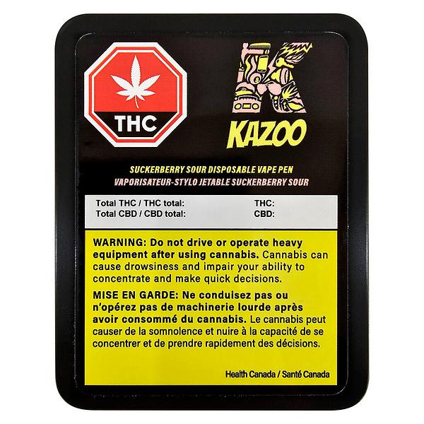 KAZOO - Suckerberry Sour 510 Thread Cartridge image 2