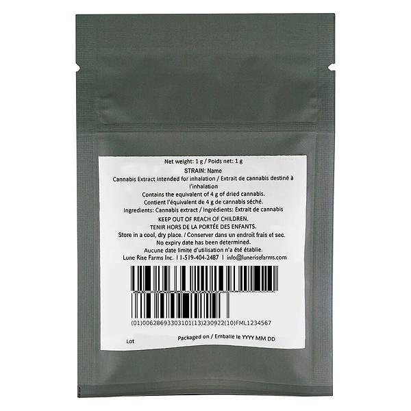 Lune Rise Farms - Farmers’ Market Pure Live Resin 510 Thread Cartridge image 3