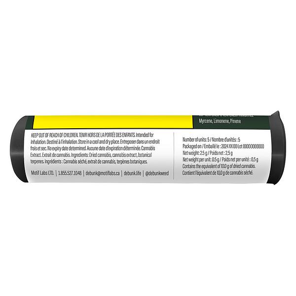 DEBUNK - 24k Gold Sativa Crushed Diamond Infused Pre-Roll image 3