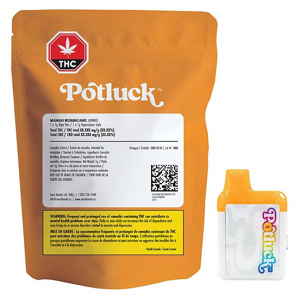 Potluck - Mango Hurricane Haze Disposable Vape image 4