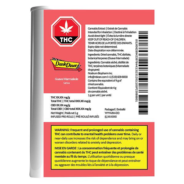 Dank Diner - Guava Marmalade Infused Pre-Roll image 3