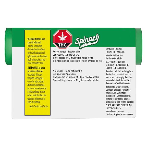 Spinach - Fully Charged Rocket Icicle Infused Pre-Roll image 4