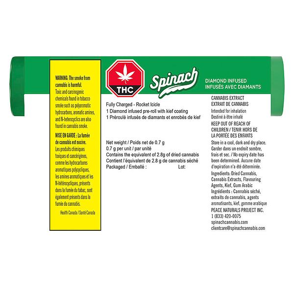 Spinach - Fully Charged Rocket Icicle Infused Pre-Roll image 7