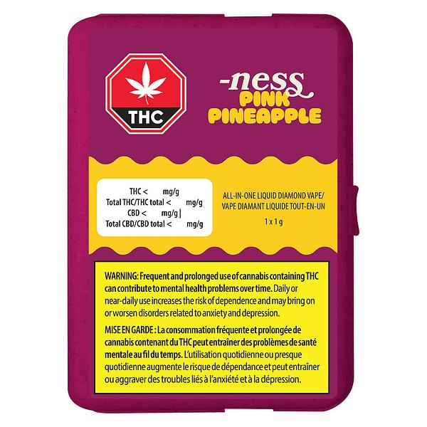 -ness - Pink Pineapple All In One Liquid Diamond Vape image 2