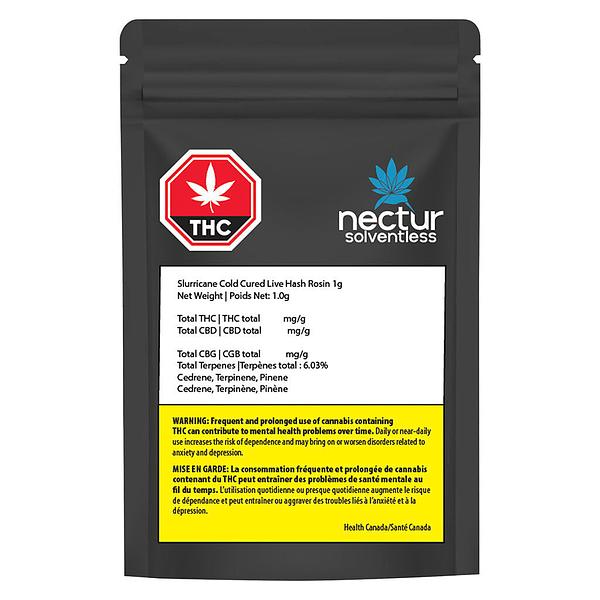 Nectur Solventless - Slurricane Cold Cured Live Hash Rosin image 2