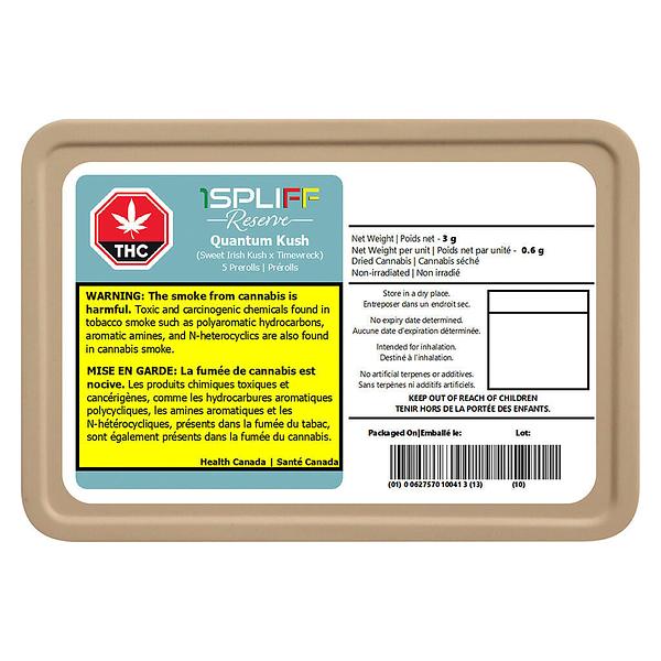 1Spliff Reserve - Quantum Kush Premium Glass Tip Pre Roll image 2