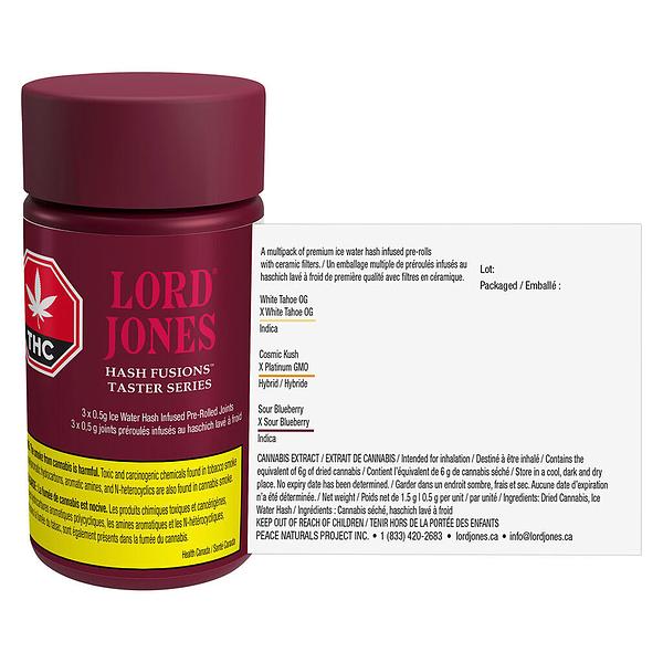 Lord Jones - Hash Fusions Taster Series Infused Pre-Roll image 3