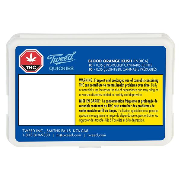 Tweed - Quickies Blood Orange Kush Pre-Roll image 2
