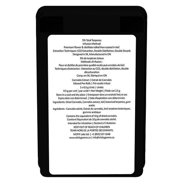 Sticky Greens - Five Of Diamonds Liquid Diamond Double Infused Pre Roll image 3