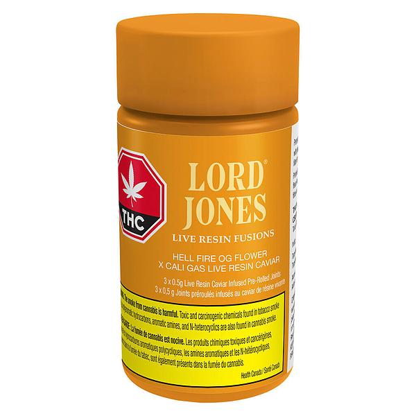 Lord Jones - Hell Fire Og X Cali Gas Live Resin Fusions Infused Pre-Roll image 2