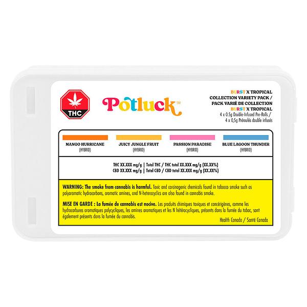 Potluck - Tropical x Burst Collection Variety Infused Pre-Roll image 2