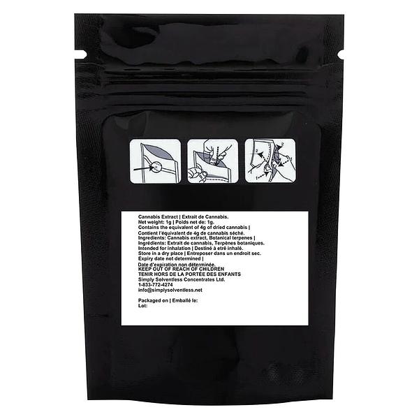 Frootyhooty - Poppin' Peach Distillate & Live Rosin Disposable Vape image 3