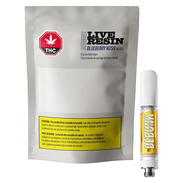 DEBUNK - Blueberry Kush Live Resin 510 Thread Cartridge image 4