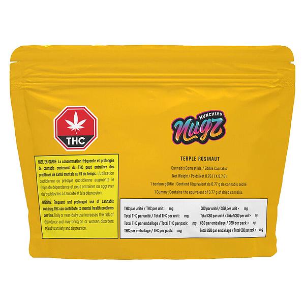 Nugz Munchies - Terple Rosinaut Hash Rosin Gummy image 2