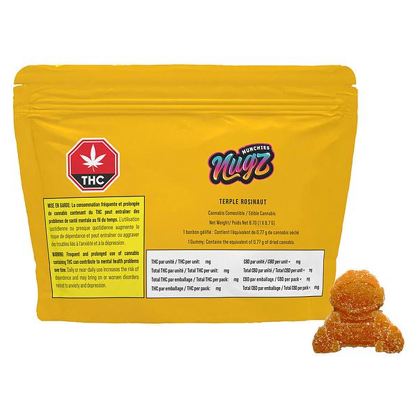 Nugz Munchies - Terple Rosinaut Hash Rosin Gummy image 4