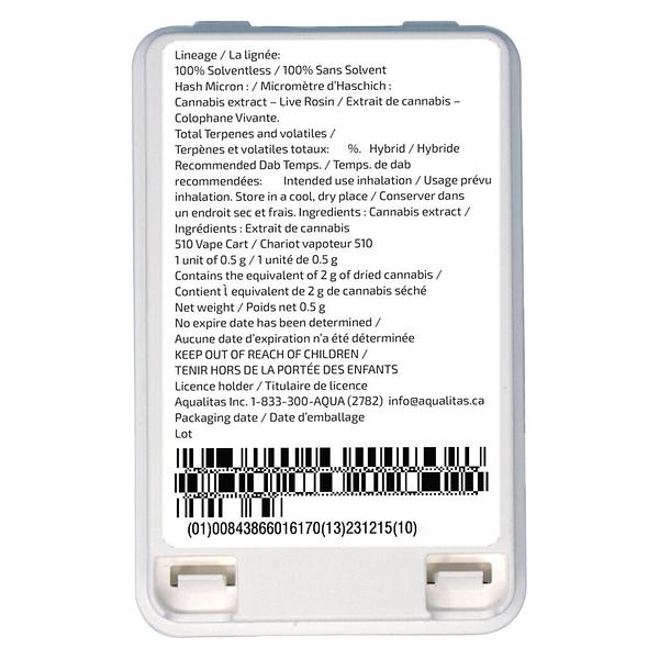 Sauce Rosin Labs - Solventless Live Rosin 510 Thread Cartridge image 3