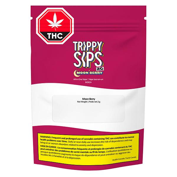 Trippy Sips - Moonberry CBN Gulps - Liquid Diamond Blend All-in-One Vape image 2