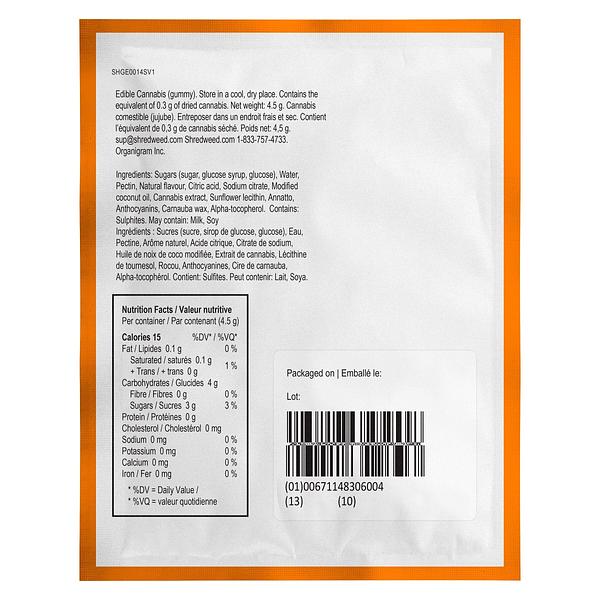 SHRED'EMS - Mango Lime Max10 Gummie image 3