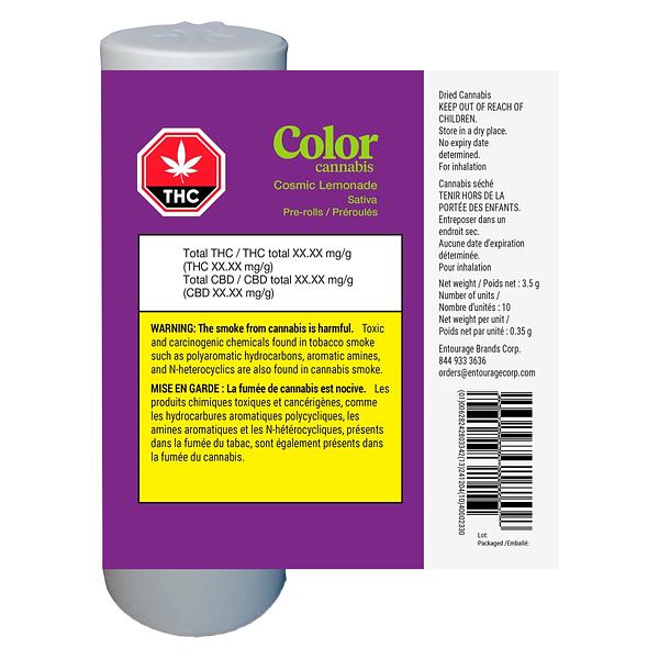 Color Cannabis - Cosmic Lemonade Pre-Roll image 3