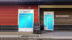 Quicksmoke Cannabis Airdrie store front