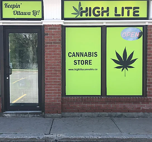 High Lite Cannabis Store - Kanata store front